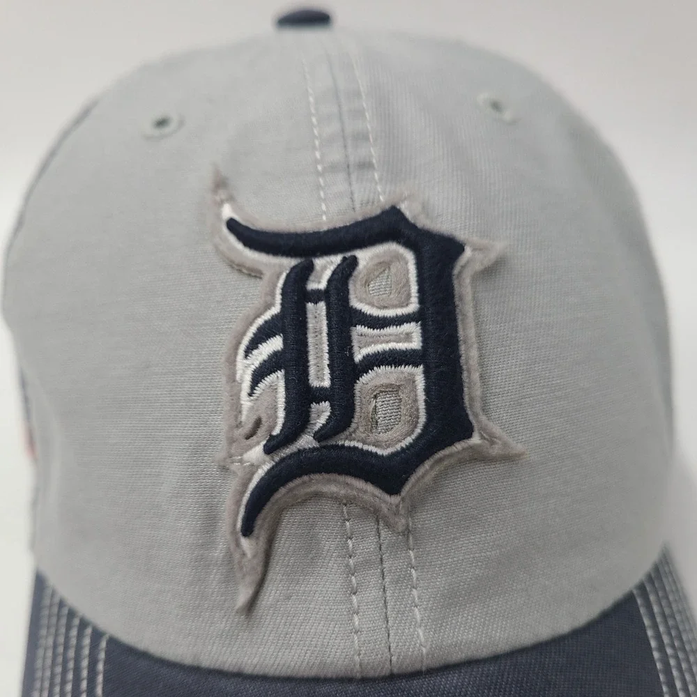 Detroit Tigers Hat Strapback 47 Brand Clean Up Gray Blue MLB Spring Training Men